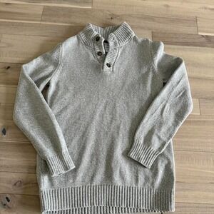 Carter's grey sweater with button detail Size 12 years
